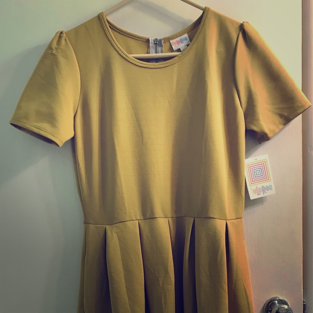 LulaRoe Amelia Dress -Gold